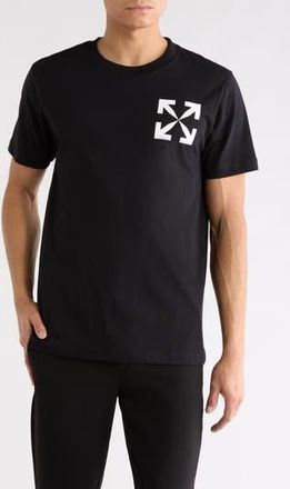Off-white Single Arrow Slim Fit Short Sleeve T-Shirt in Black-White at Nordstrom Rack, Size X-Small
