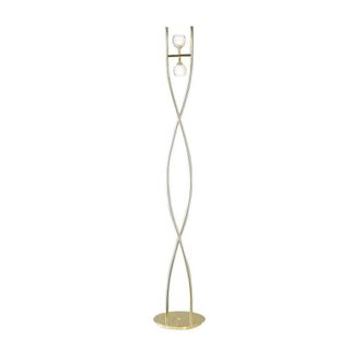 Netlighting Dali Floor Lamp 2 Light G9 Polished Brass in Yellow