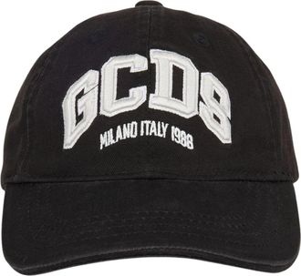 GCDS Logo Lounge Baseball Cap - Dames - Petten - Zwart - L - Katoen - Accessoires