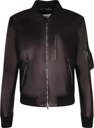 Givenchy Aviator Jacket - Heren - Bomber jackets - Zwart - L - Leer - Jassen