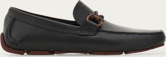 Ferragamo Uomo Driver ornamento Gancini Nero Taglia 39.5