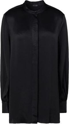 8 by YOOX VISCOSE OVERSIZE SHIRT W/ KOREAN COLLAR