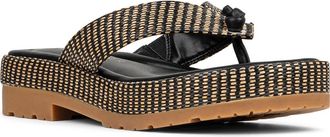 Donald J Pliner Sylverr Platform Flip Flop in Black at Nordstrom, Size 7.5