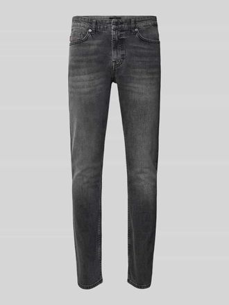 Boss Orange by Hugo Boss BOSS Orange Slim Fit Jeans aus Baumwoll-Mix Modell DELAWARE in Graphit, Gr&ouml;&szlig;e 33/34