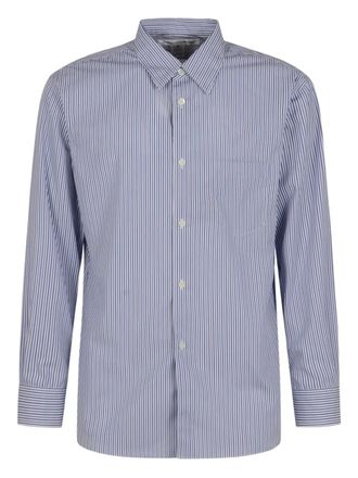 Comme Des Garçons striped cotton shirt - men - Cotton - M - Blue