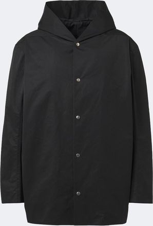 Rick Owens Cappotto Mac con cappuccio