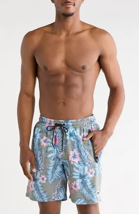 Hurley Futura Volley Swim Shorts in Olive/Khaki at Nordstrom Rack, Size X-Large