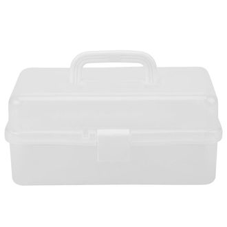 OEM Caja De Almacenamiento Para Material Art&iacute;stico, Caja De Almacenamiento Multifuncional De Tres Capas, Dise&ntilde;o Transparente Plegable, Con Funci&oacute;n De Alma