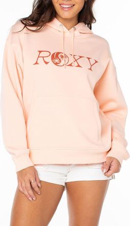 Roxy Wailea Graphic Hoodie in Tropical Peach at Nordstrom, Size Xx-Large