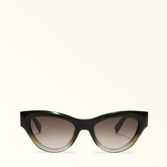 Furla Occhiali Da Sole Oliva Verde Acetato Donna