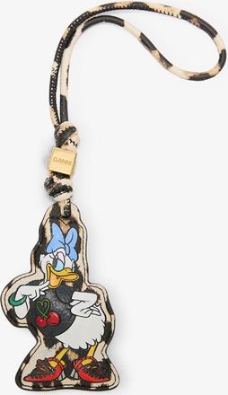 Ganni Almond Milk Daisy Duck Leopard Charm