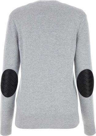 Bottega Veneta Womens Sweater Gray Cashmere Nylon Elastane