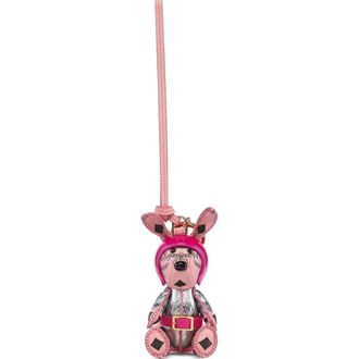 MCM Aren Space Rabbit Charm in Visetos in Soft Pink at Nordstrom