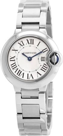 Cartier Ballon Bleu Quartz Silver Dial Ladies Watch WSBB0067