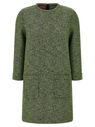 Gucci Bicolor Cotton Short Womens Dress