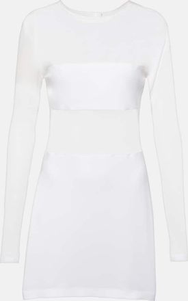 Norma Kamali Dash Dash semi-sheer mesh minidress