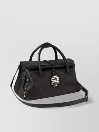 Zanellato shoulder bags with detachable strap and studded texture