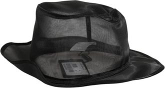 Dolce & Gabbana Silk Mesh Bucket Fisherman Cap Hat - Heren - Hoeden - Zwart - ONE Size - Accessoires