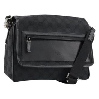 Gucci Borsa a tracolla in tela Pre-owned - - Pre-owned - Donna - Nero - ONE SIZE