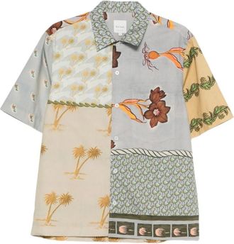 Paul Smith Overhemden, Heren, Veelkleurig, XL, Floral Short Sleeve Shirt