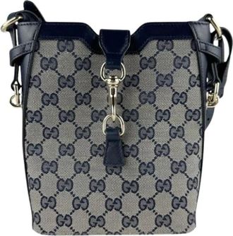 Gucci Bolso de hombro de lona Pre-owned - Pre-owned - Mujer - Azul - ONE SIZE