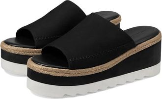 Free People Santorini Sandals Womens Black Wedge Heel Espadrille HTAT945