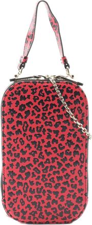 Dior 2010-2025 Animal Printed Leather Lady Dior Call In Phone Holder satchel - Rosa