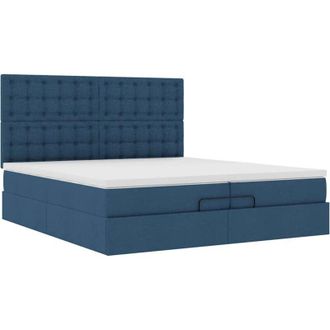 vidaXL Vidaxl - Estructura De Cama Otomana Con Colchones Tela Topo 200x200cm