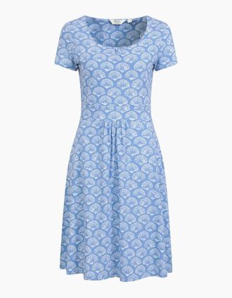 Mountain Warehouse Womens Mountain Warehouse Womens/Ladies Orchid Seashells UV Protection Midi Dress - Blue - Size: 10