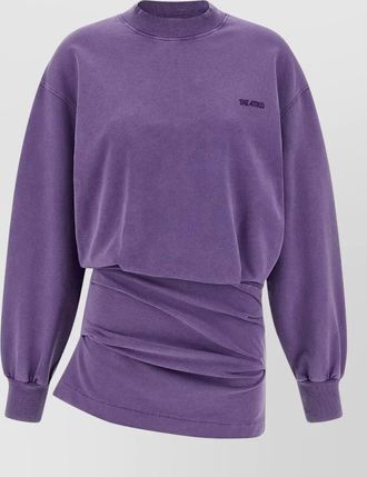 The Attico sweatshirt dress crew neck long sleeves