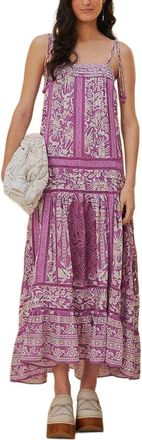Farm Rio Sweet Garden Lilac Sleeveless Maxi Dress