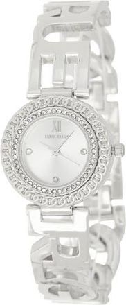 True Religion Crystal Logo Bracelet Strap Watch, 28mm in Silver at Nordstrom Rack