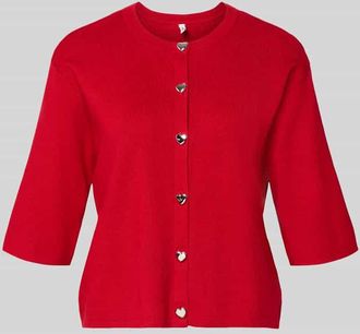 Only Regular Fit Strickjacke aus Viskose-MIx Modell MAISIE in Rot, Gr&ouml;&szlig;e XS