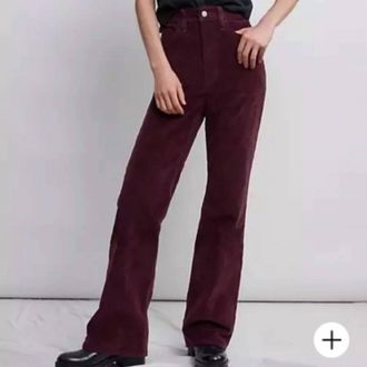 Levi's Womens Ribcage Bootcut Corduroy Pants In Purple