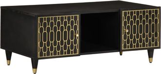 vidaXL Mesa De Centro De Madera Maciza Mango 100x54x40 Cm Vidaxl