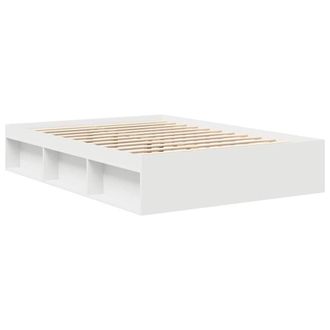 Berkfield Home Modern Bed Frame White 150x200 cm King Size