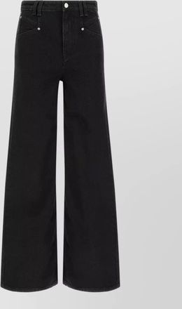 Isabel Marant denim high-rise wide-leg jeans