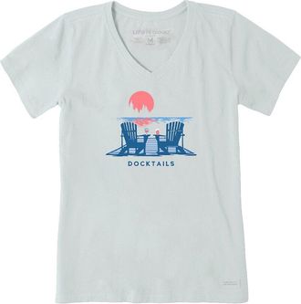 Life is good Crusher-Lite V-Neck T-Shirt