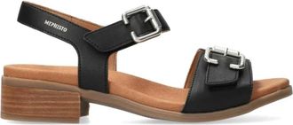 Mephisto Chique Nadyne Damesandaal - Dames - Sandalen - Zwart - 36 EU - Schoenen