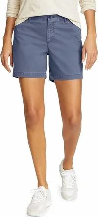 Eddie Bauer Legend Wash Relaxed Fit Shorts In Dusted Indigo