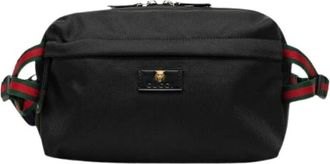Gucci Pre-owned Canvas Waist Bag 477085 - unisex - Vintage Heuptassen - Zwart - ONE Size - Vintage