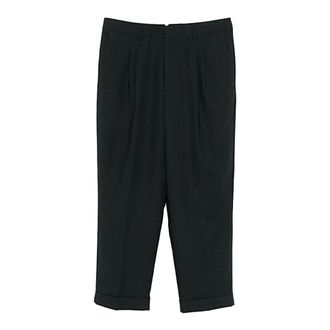 Ami Pantalone - male - Ami Paris - Wide Trousers - Black - S - Trousers