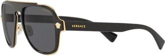 Versace Ve 2199 100281 Zonnebrillen - Heren - Zonnebrillen - Zwart - 56 MM - Accessoires