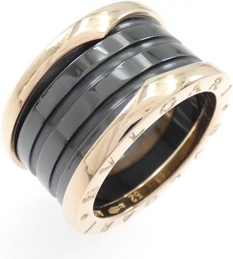 Bulgari Pink Gold (18K) Ceramic Band Ring (Pre-Owned)