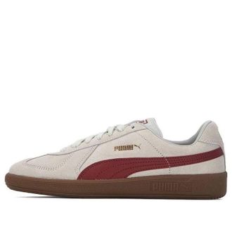 Puma Army Trainer Suede White Gray Red 388156-02