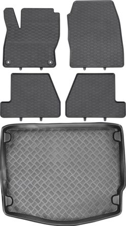 OEM Juego De Alfombrillas De Goma Para Coche Y Maletero Para Ford Focus Iii Hatchback (2011-2018)
