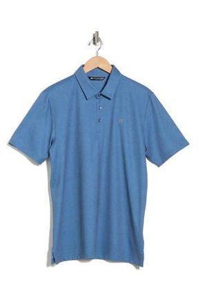 Travis Mathew Featherweight Active Polo in Heather Copen Blue at Nordstrom Rack, Size Xx-Large