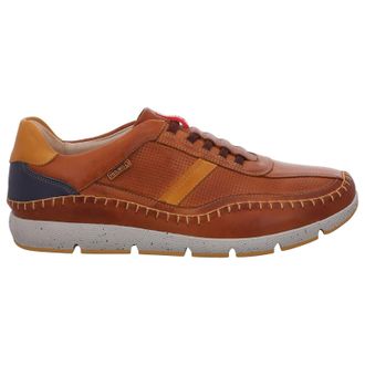 Pikolinos Fuencarral Leather Mens Low Top Trainers - Brandy - Size:UK 10.5-11