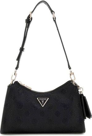 Guess Womens Shoulder Bag Black Polyurethane Shoulder-bags