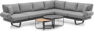 OEM Sof&aacute; Esquinero Multifuncional Para Jard&iacute;n Orlando 207x207x71 Zumm Aluminio Antracita Homms